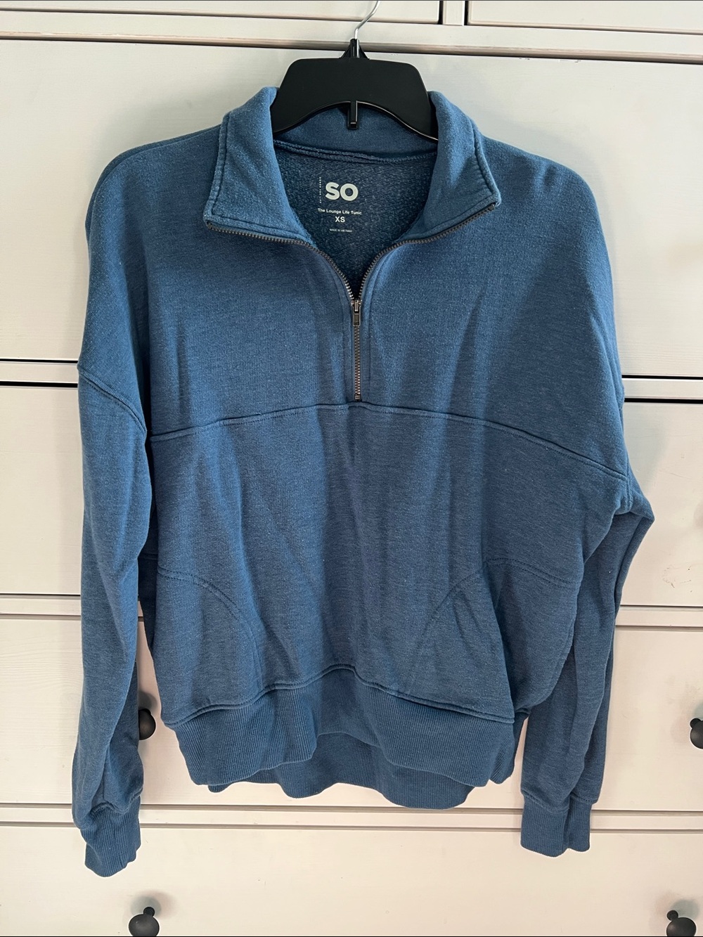 SO Men’s Slate Blue Half-Zip Pullover Sweatshirt